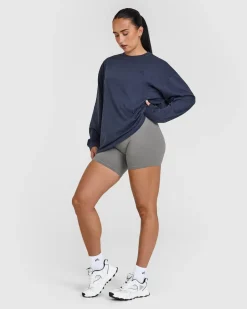 Classic Oversized Lightweight Long Sleeve Top