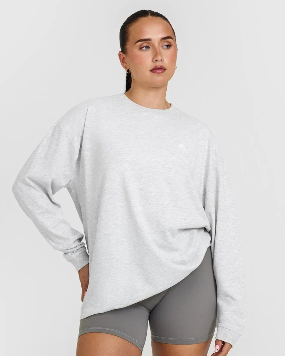 Classic Oversized Lightweight Long Sleeve Top