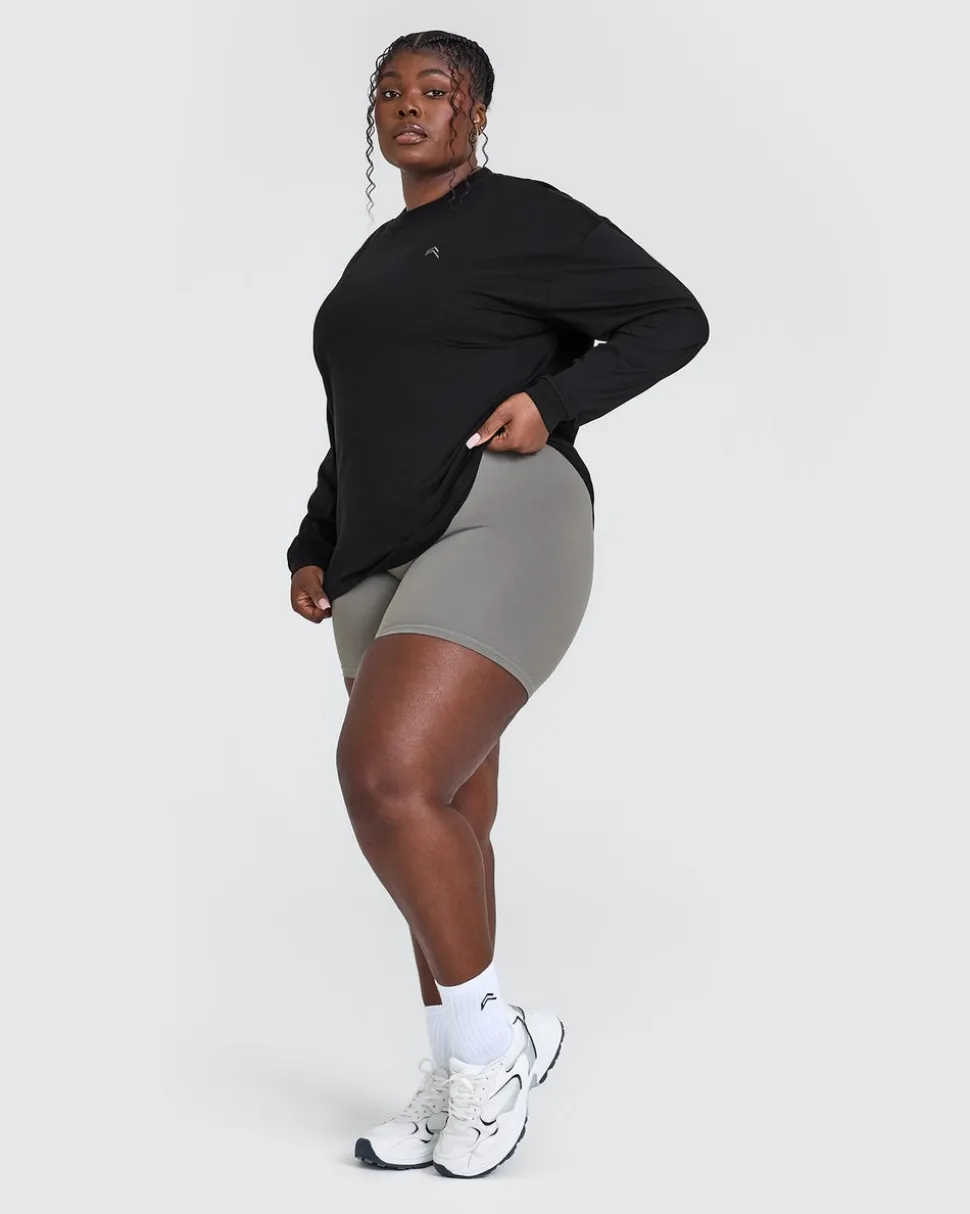 Classic Oversized Lightweight Long Sleeve Top