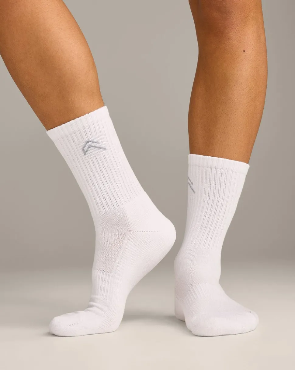 Crew Socks 3 Pack with Grey Logo