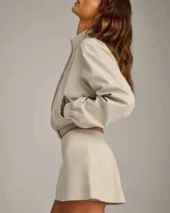 Cropped Bomber Jacket