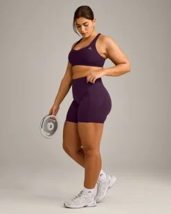 EasyLift™ Cross BackSportsBra with Grey Logo