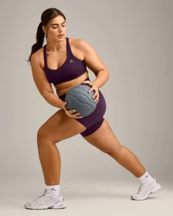 EasyLift™ Cross BackSportsBra with Grey Logo