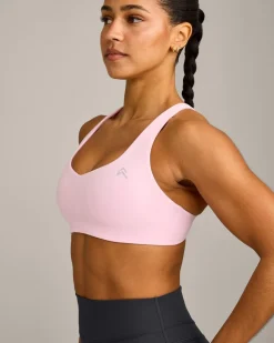 EasyLift™ Cross BackSportsBra with Grey Logo