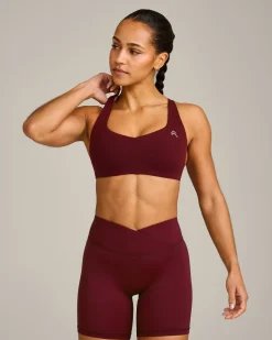 EasyLift™ Cross BackSportsBra with Grey Logo