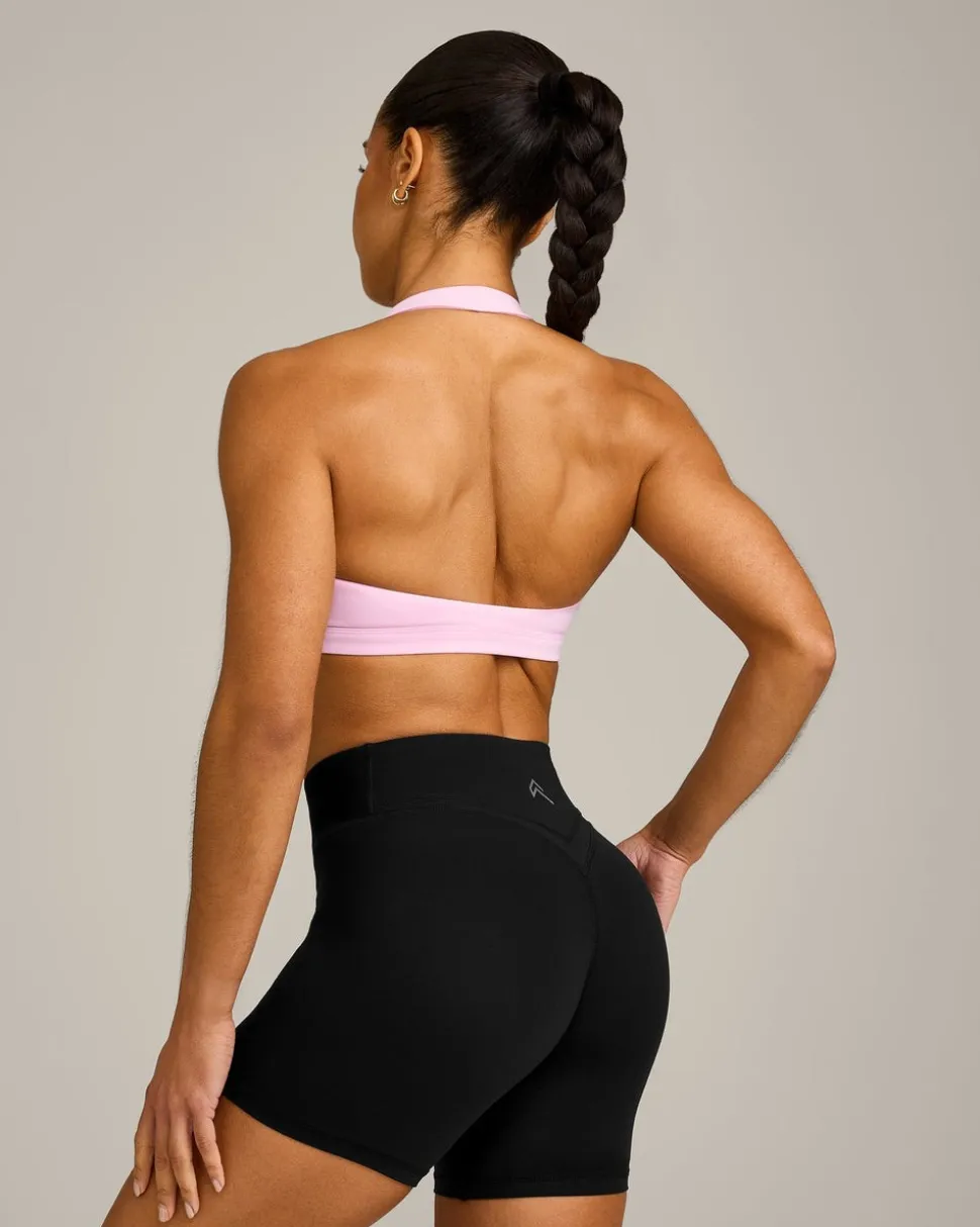EasyLift™ Halter Bralette with Grey Logo