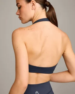 EasyLift™ Halter Bralette with Grey Logo