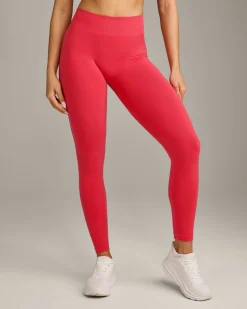 EffortlessLift™ Seamless Mid Rise Leggings with Grey Logo