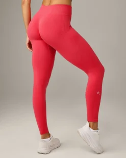 EffortlessLift™ Seamless Mid Rise Leggings with Grey Logo