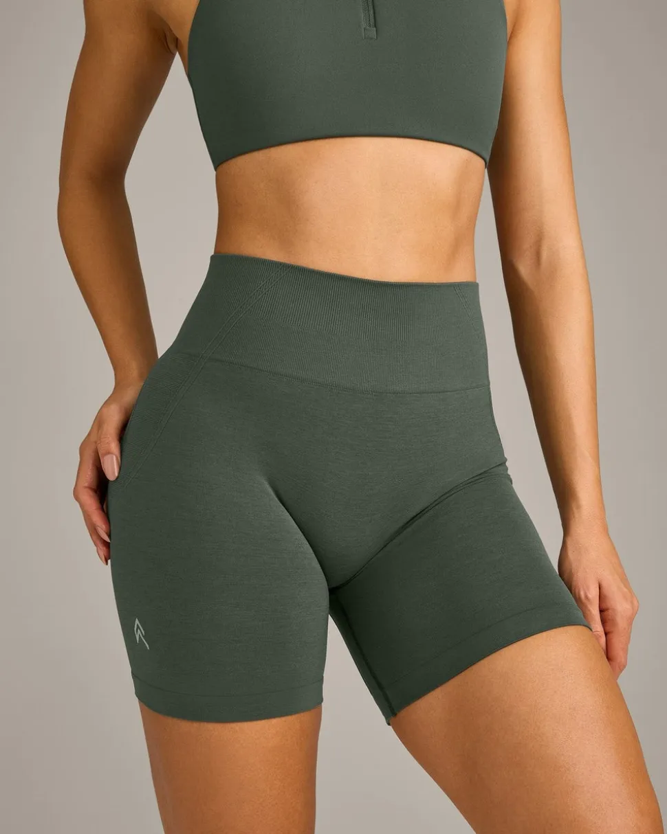 EffortlessLift™ Seamless Shorts with Grey Logo