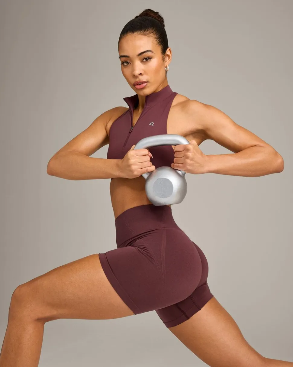 EffortlessLift™ Seamless Shorts with Grey Logo