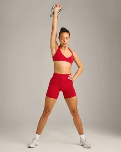 EffortlessLift™ Seamless Shorts with Grey Logo