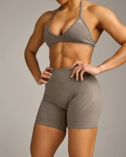 EnhanceLift™ Seamless Shorts with Grey Logo