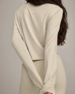 FormeSoft™ Relaxed Slash Neck Long Sleeve Top