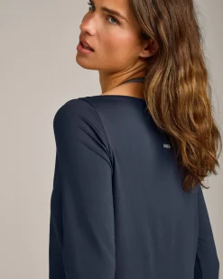 FormeSoft™ Relaxed Slash Neck Long Sleeve Top