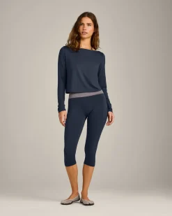FormeSoft™ Relaxed Slash Neck Long Sleeve Top