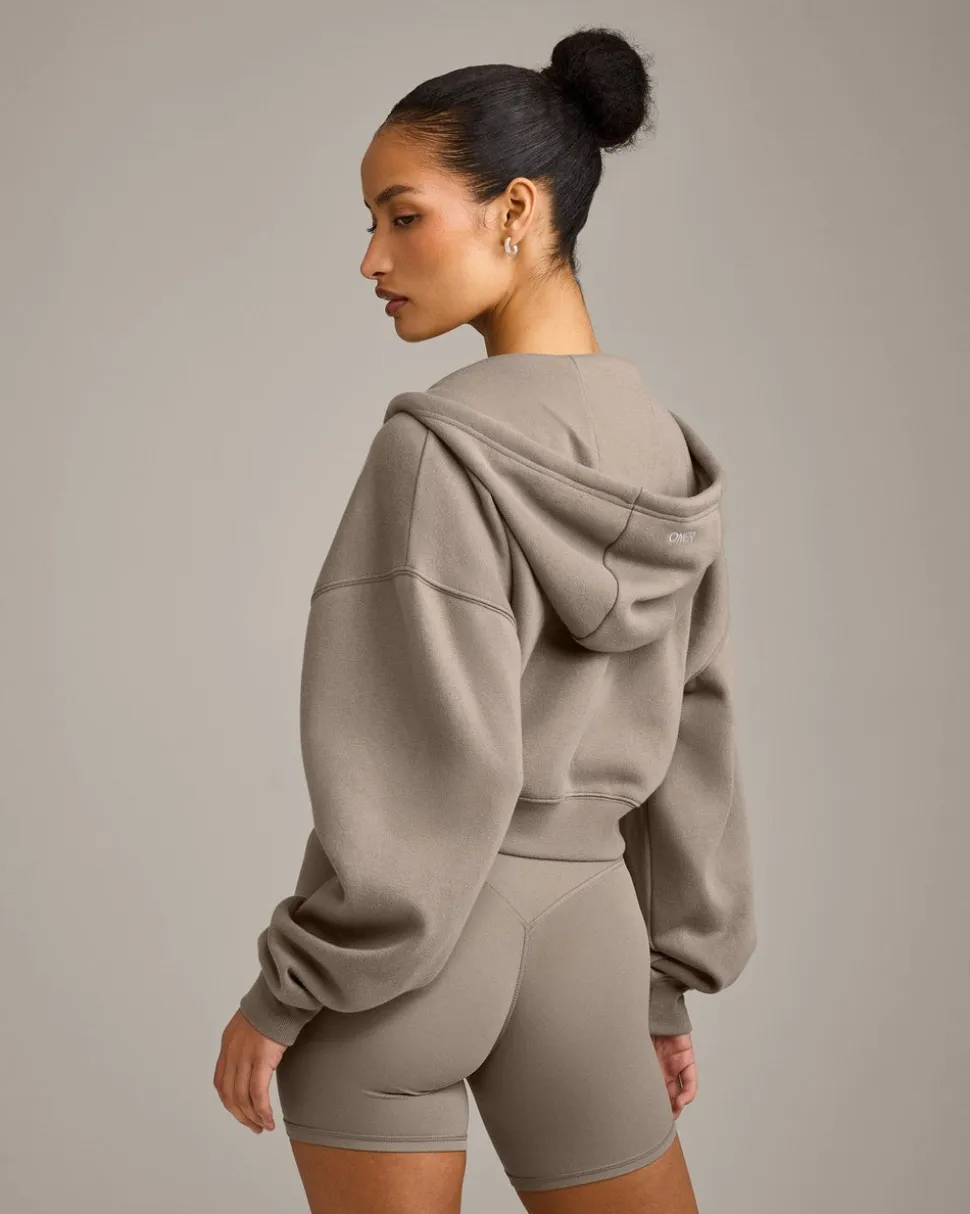 Foundations All Season Cropped Zip Through Hoodie