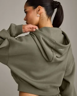 Foundations All Season Cropped Zip Through Hoodie