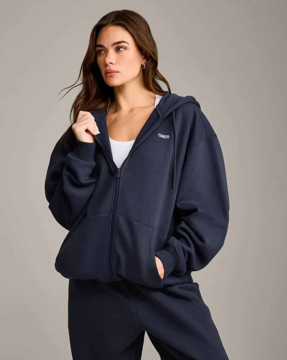Foundations Cosy Oversized Zip Through Hoodie
