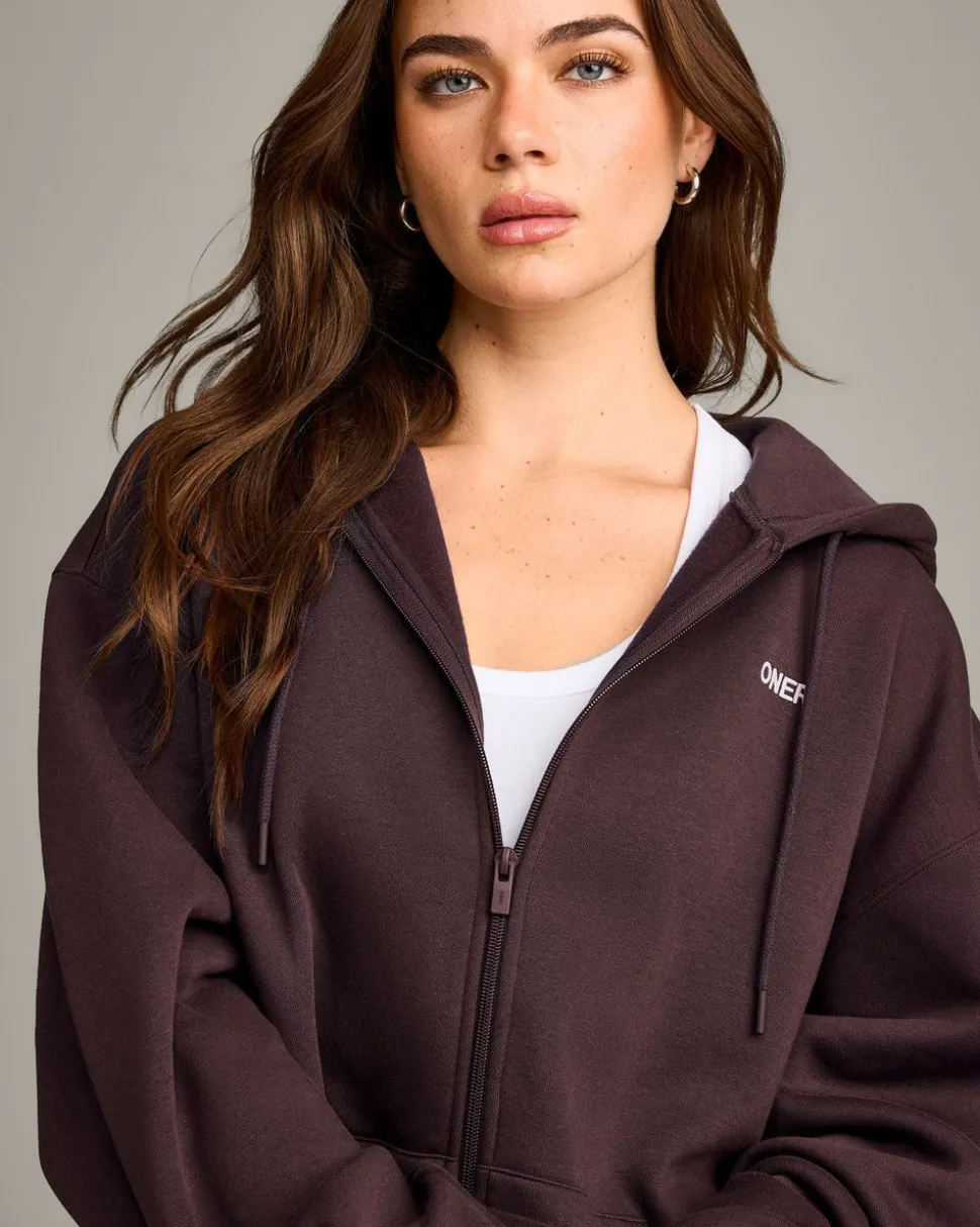 Foundations Cosy Oversized Zip Through Hoodie