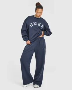 Foundations Oversized Oner Girlfriend Straight Leg Joggers