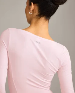Mellow™ Motion Wide V Neck Long Sleeve Top