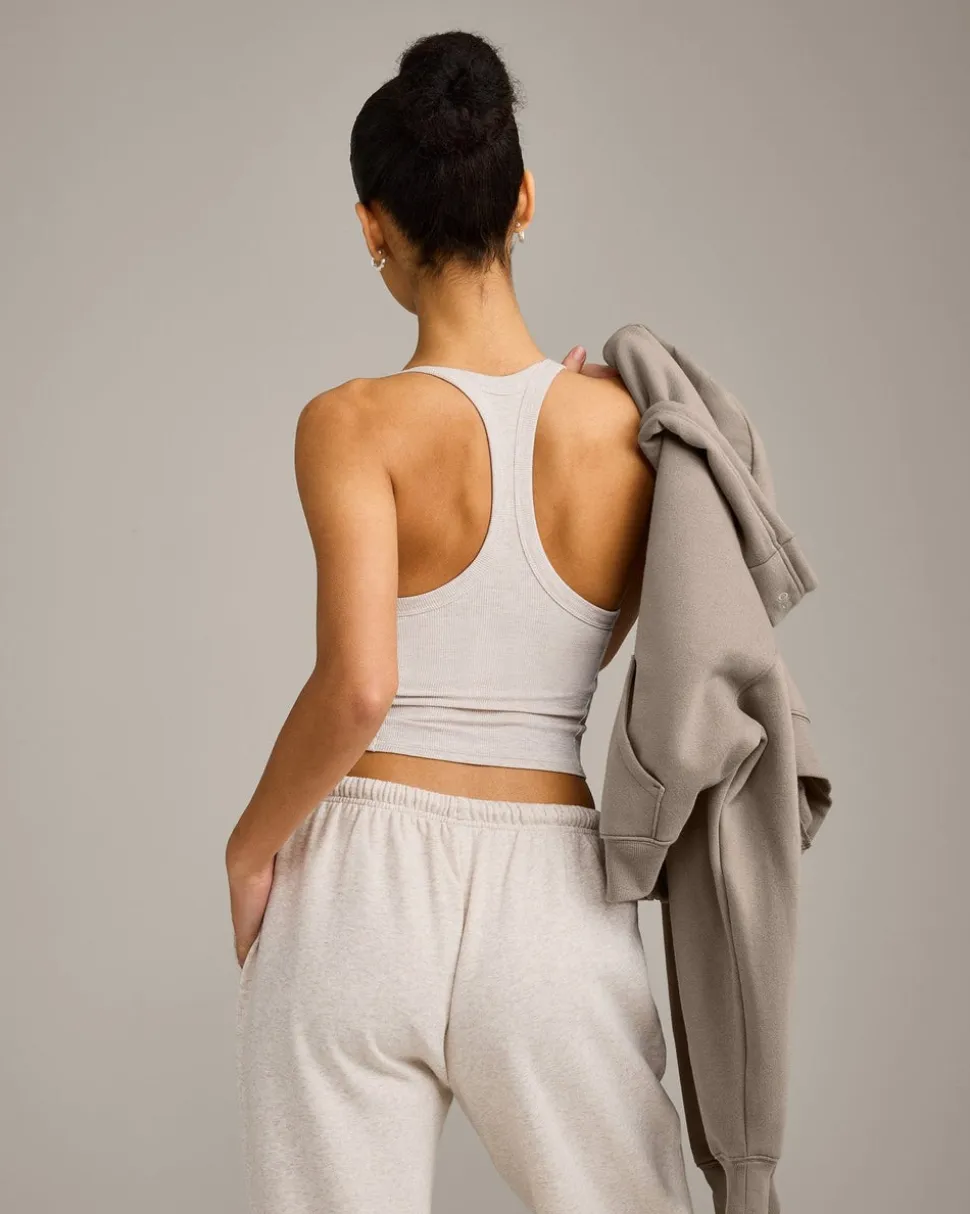 Mellow™ Rib Racer Back Mid Vest with Built in Bra Shelf