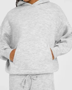 Oversized Knit Hoodie