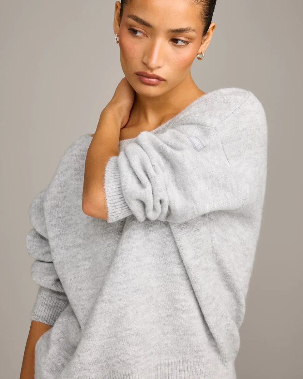 Oversized Knit Off-The-Shoulder Sweater