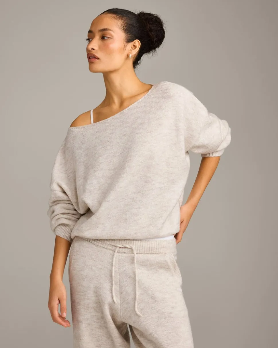 Oversized Knit Off-The-Shoulder Sweater
