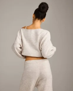 Oversized Knit Off-The-Shoulder Sweater