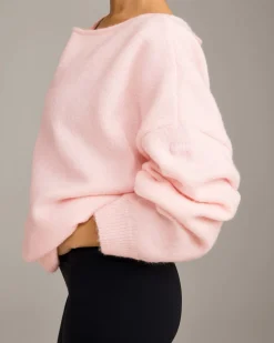 Oversized Knit Off-The-Shoulder Sweater