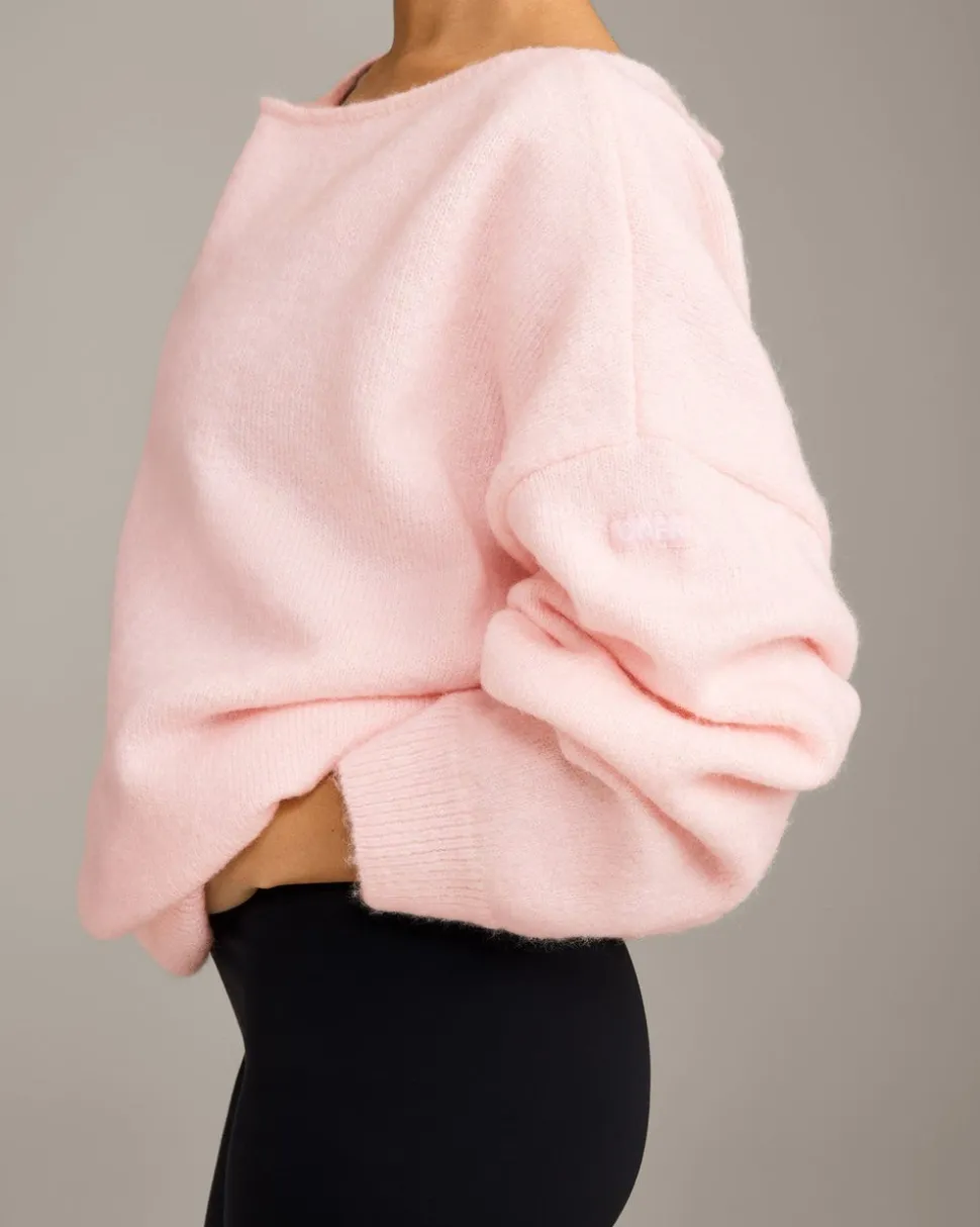 Oversized Knit Off-The-Shoulder Sweater