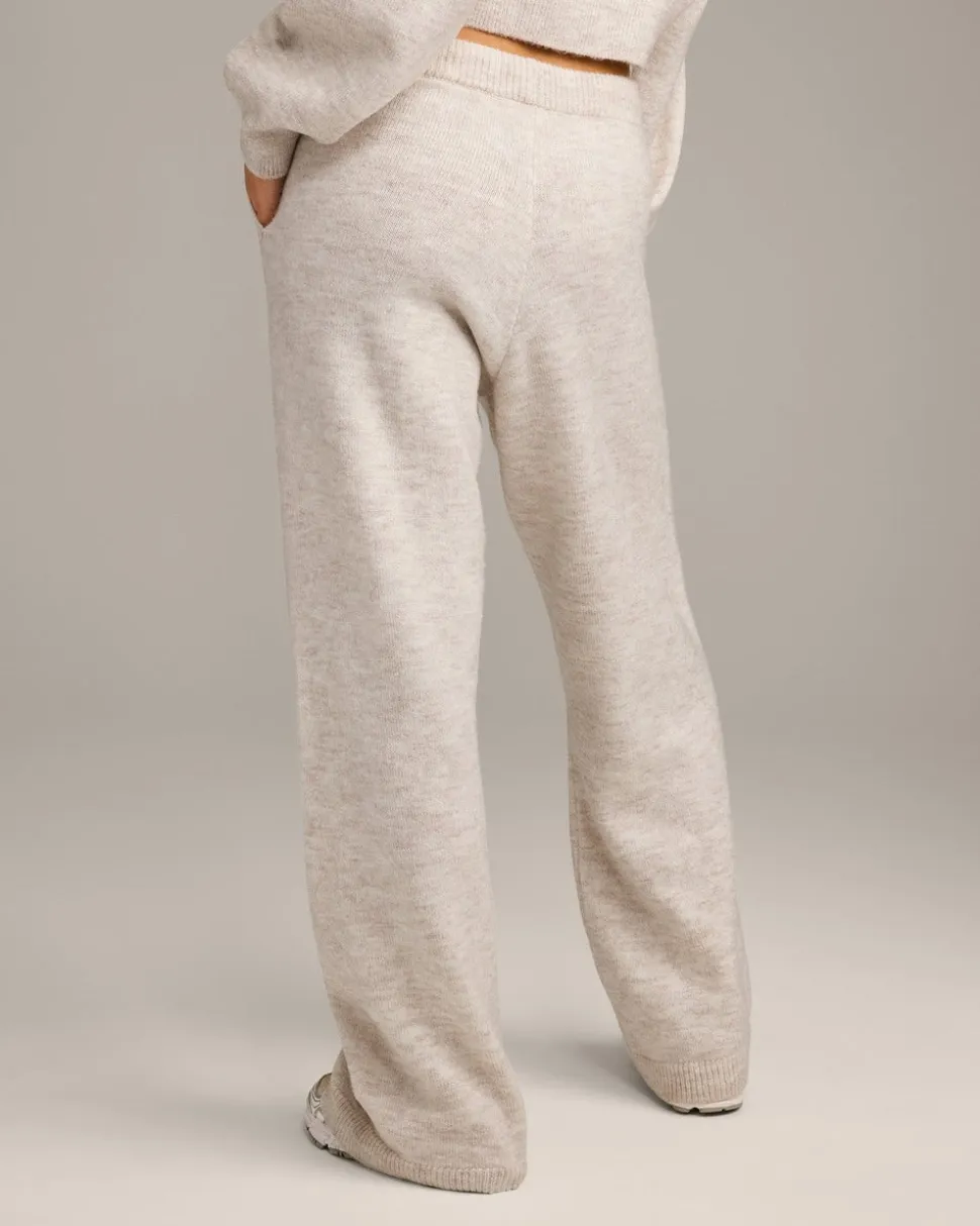 Oversized Knit Straight Leg Bottoms