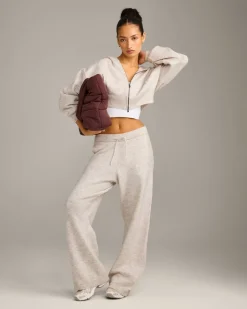 Oversized Knit Straight Leg Bottoms