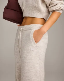 Oversized Knit Straight Leg Bottoms