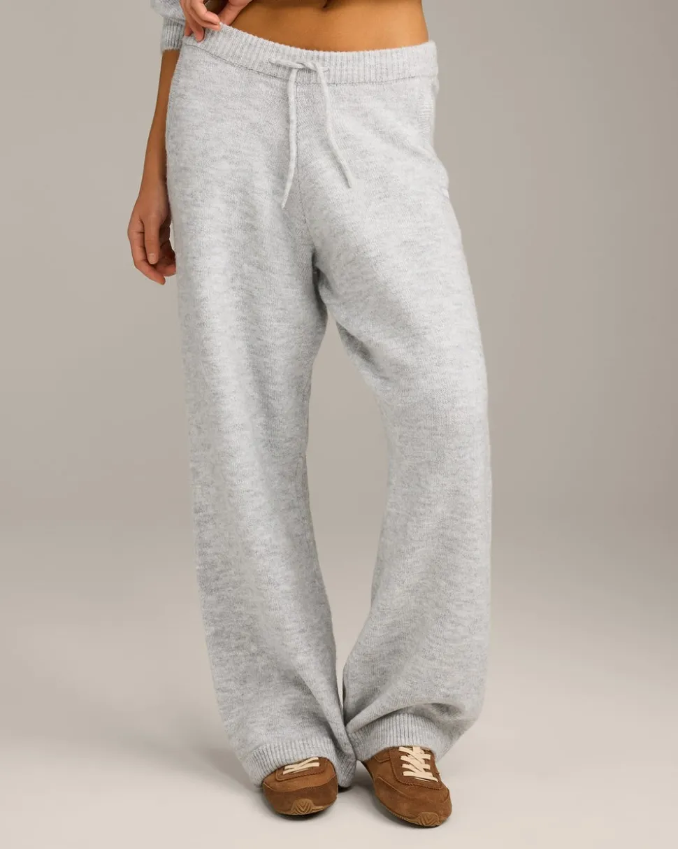 Oversized Knit Straight Leg Bottoms