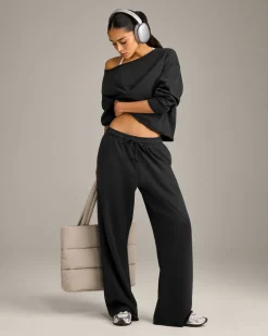 Raw Cut Lounge Wide Leg Joggers