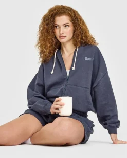 Raw Lounge Oversized Zip Hoodie