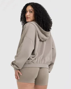 Raw Lounge Oversized Zip Hoodie