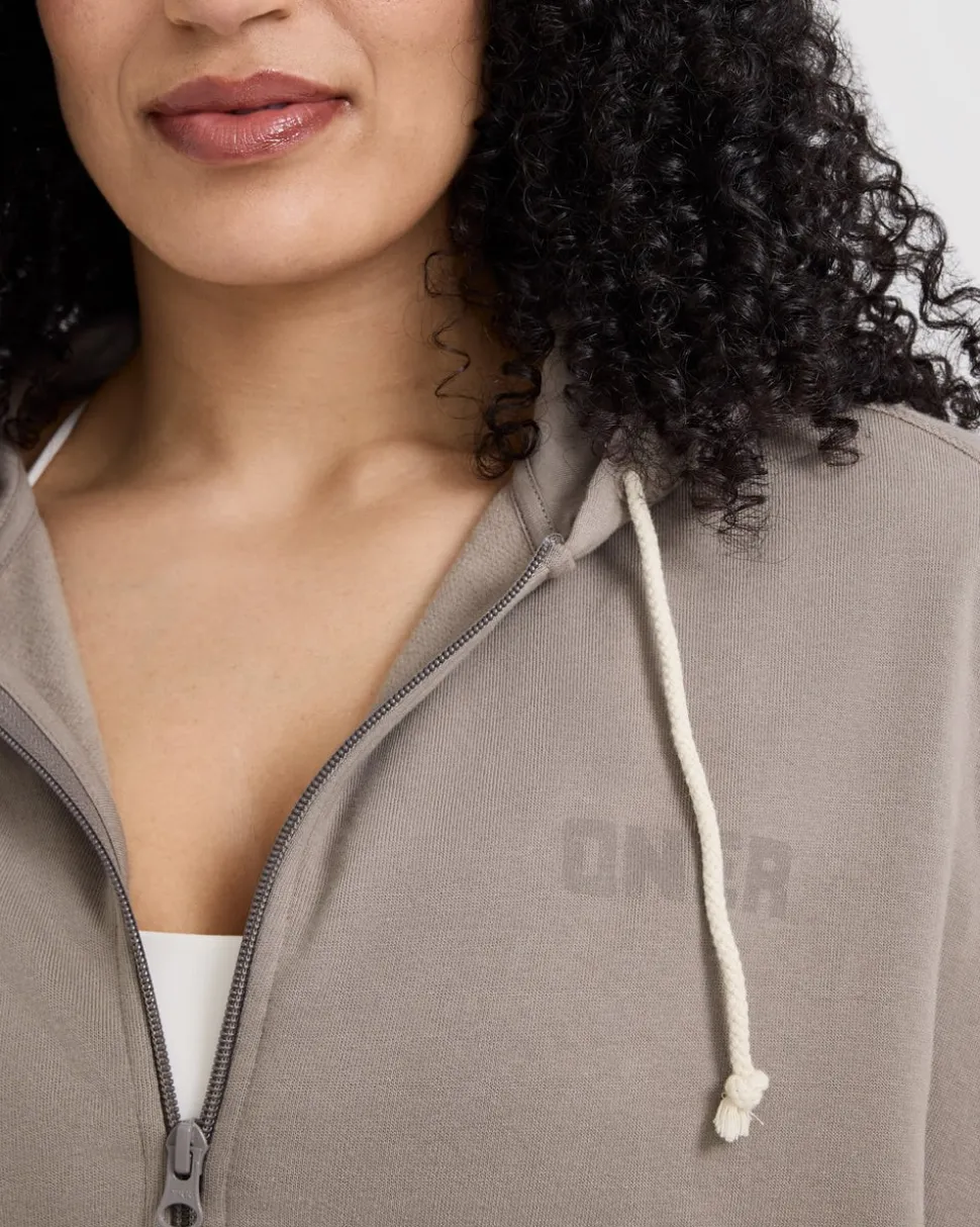 Raw Lounge Oversized Zip Hoodie