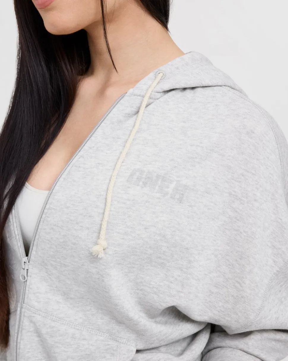 Raw Lounge Oversized Zip Hoodie