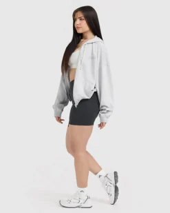 Raw Lounge Oversized Zip Hoodie