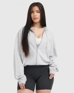 Raw Lounge Oversized Zip Hoodie
