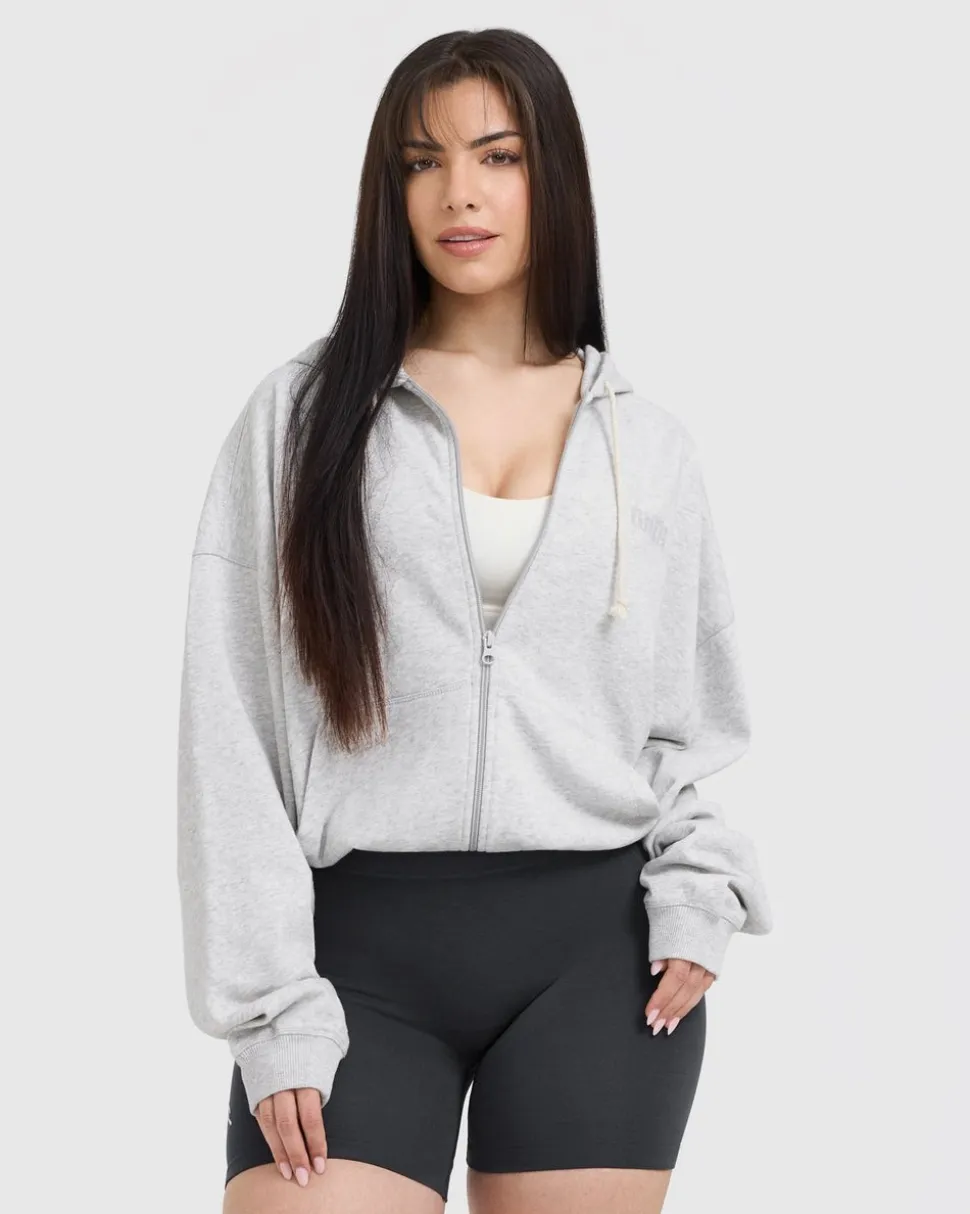 Raw Lounge Oversized Zip Hoodie