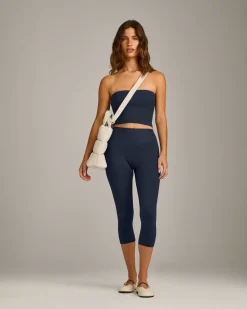 SoftMotion™ Bandeau Mid Vest with Built in Bra Shelf with Grey Logo