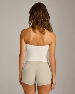 SoftMotion™ Bandeau Mid Vest with Built in Bra Shelf with Grey Logo
