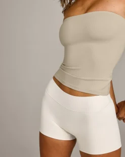 SoftMotion™ Bandeau Vest with Built in Bra Shelf with Grey Logo