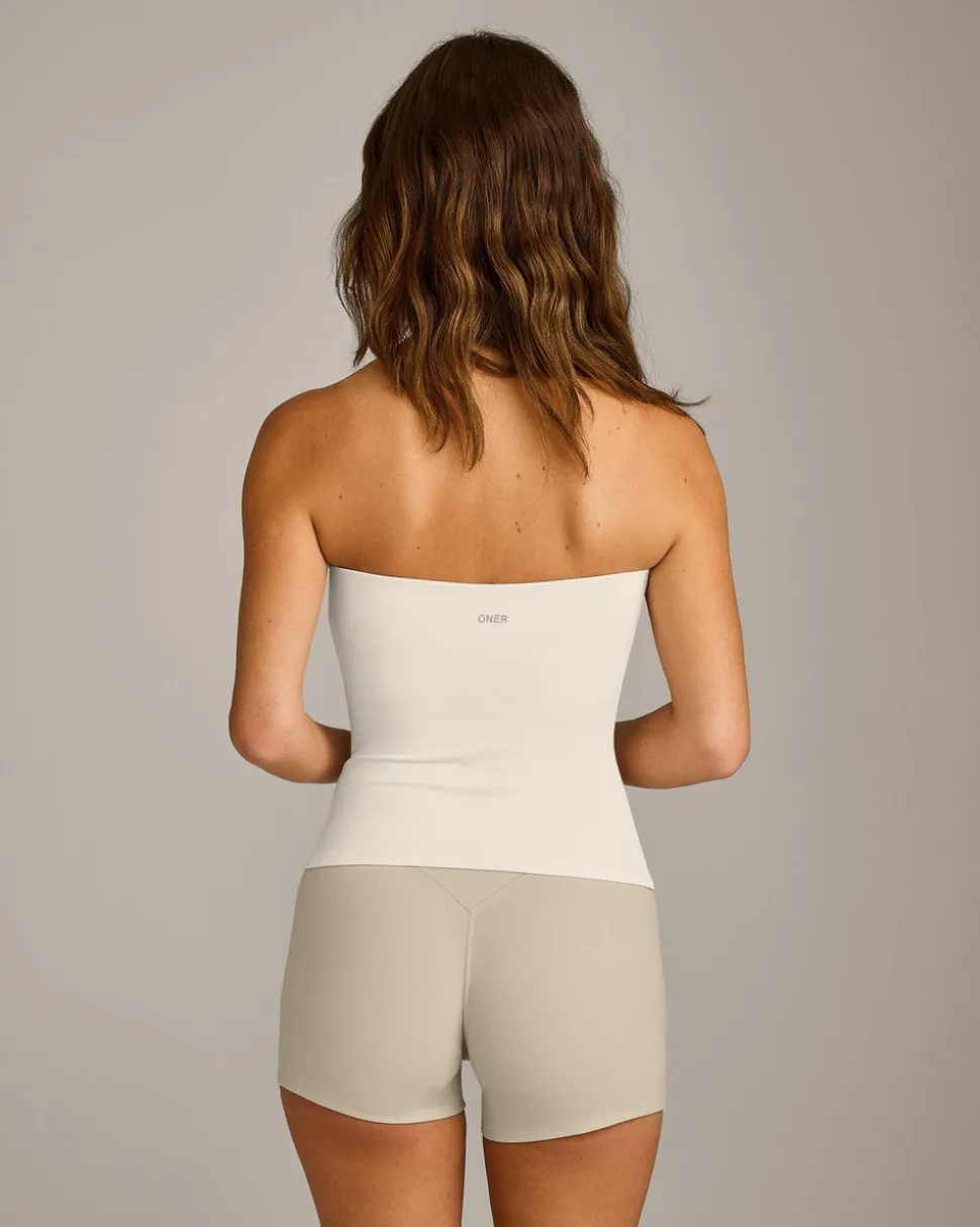 SoftMotion™ Bandeau Vest with Built in Bra Shelf with Grey Logo