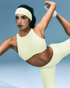 SoftMotion™ High Neck Sports Bra with Grey Logo